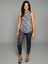 The Jogger - Grey Floral / Grey Plaid